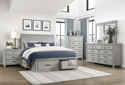 Online American Furniture Galleries Willowbrook 6-Piece Queen Storage Bedroom Set