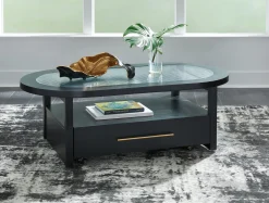 Sale American Furniture Galleries Winbardi Oval Cofee Table