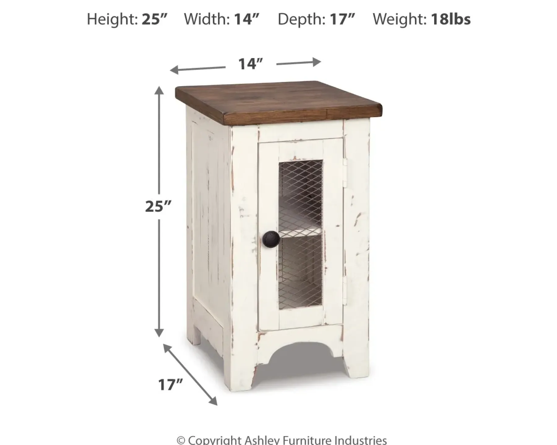 Best American Furniture Galleries Wystfield Chairside End Table