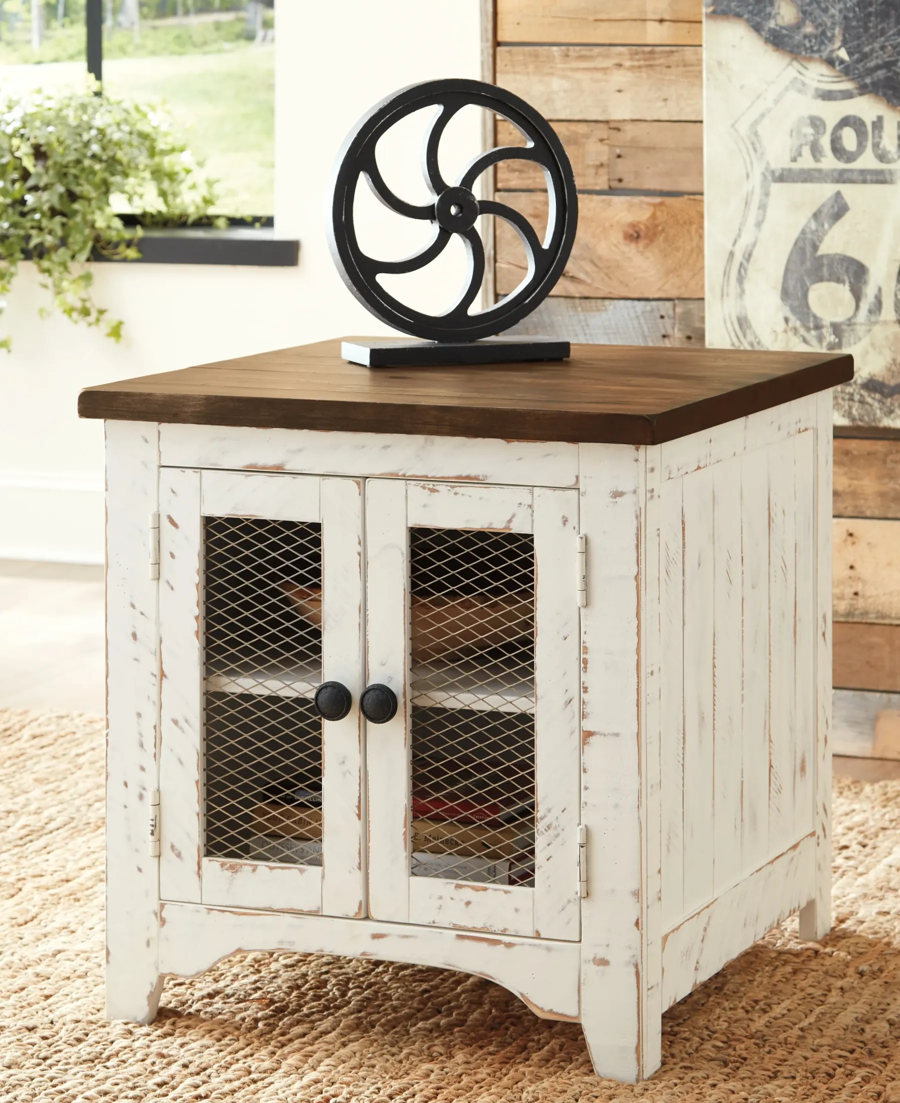 Discount American Furniture Galleries Wystfield Rectangular End Table