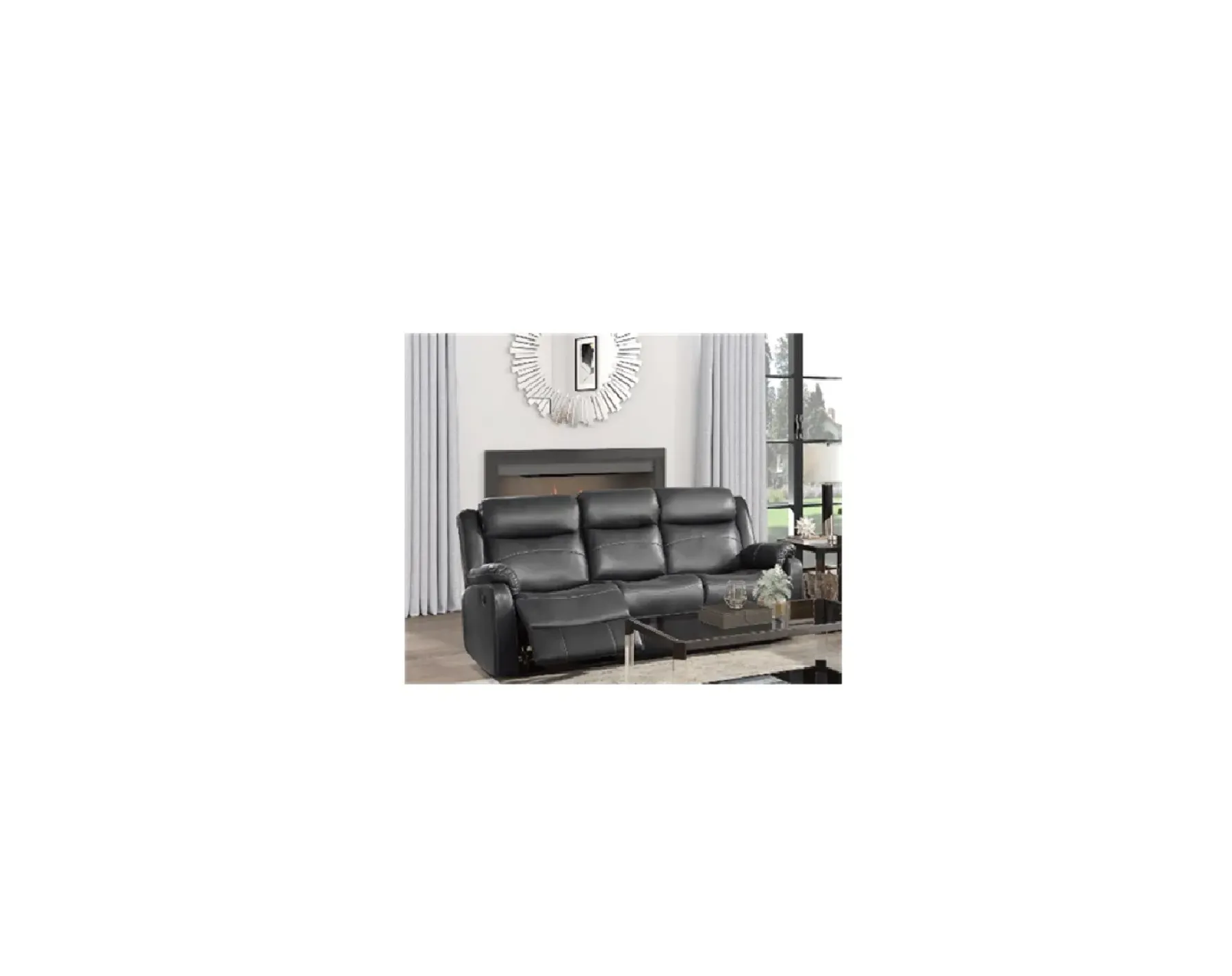 Clearance American Furniture Galleries Yerba Lay Flat Reclining Sofa