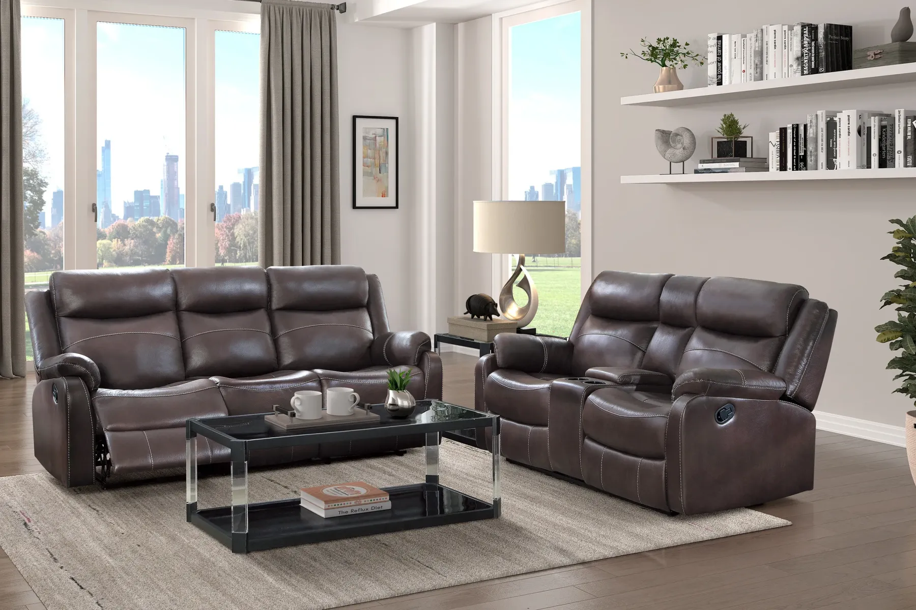 Hot American Furniture Galleries Yerba Lay Flat Reclining Sofa