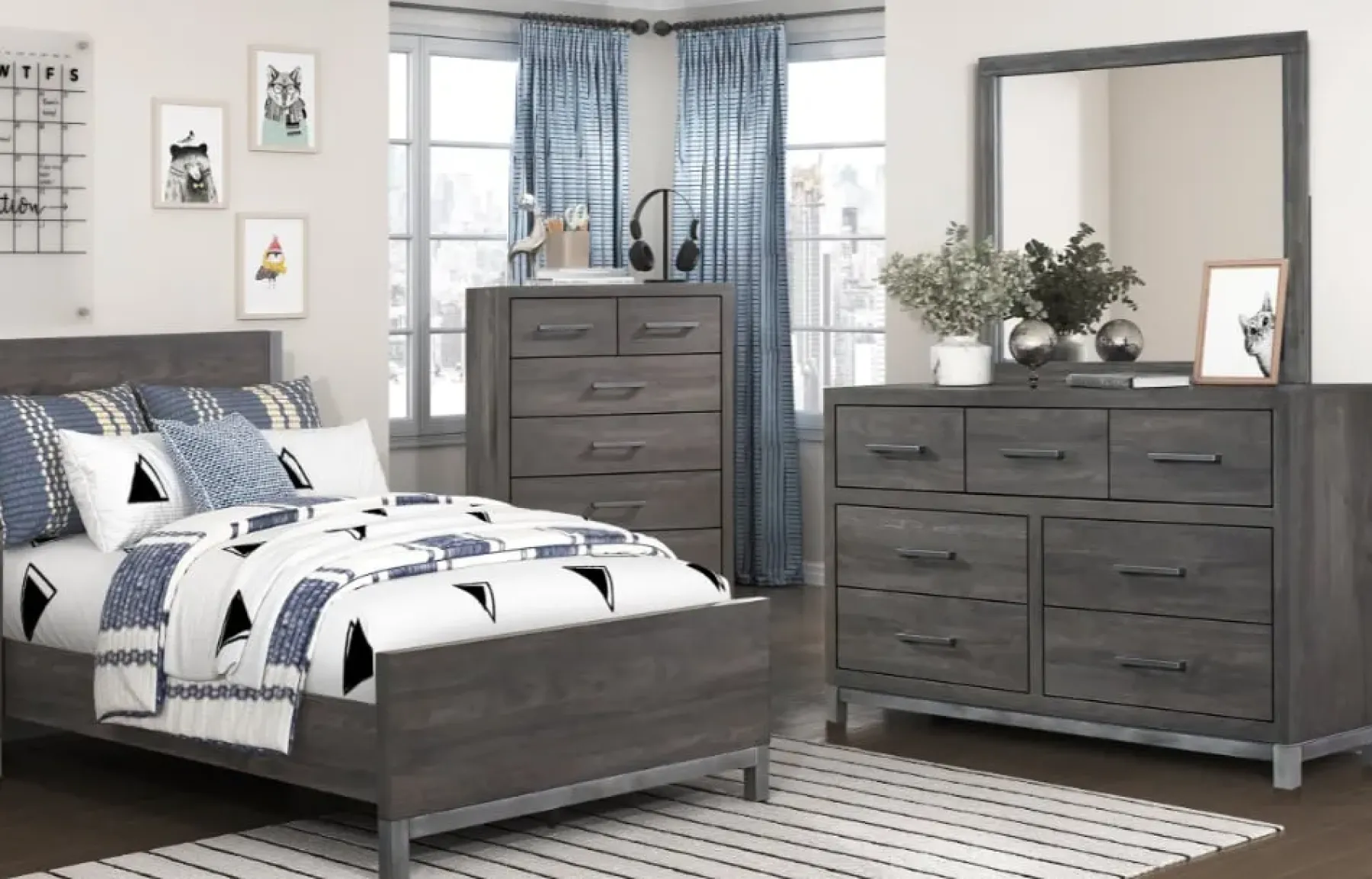 Online American Furniture Galleries Zephyr Landscape Dresser Mirror