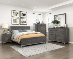 New American Furniture Galleries Zephyr 6-Piece Cal King Bedroom Set
