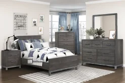 Outlet American Furniture Galleries Zephyr 6-Piece Twin Panel Bedroom Set