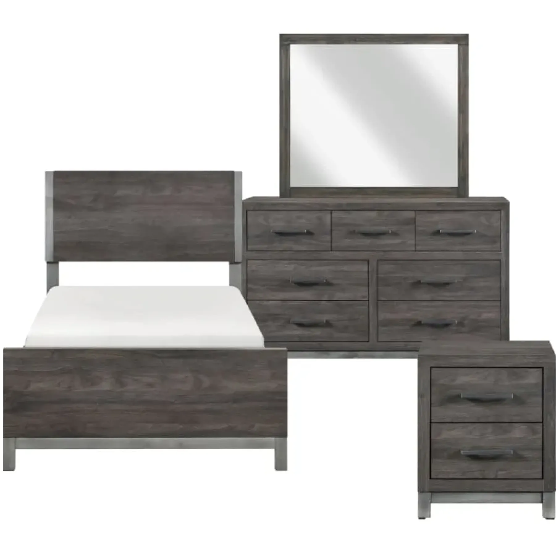 Outlet American Furniture Galleries Zephyr 6-Piece Twin Panel Bedroom Set